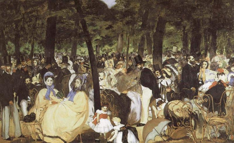 Edouard Manet Music at the Tuileries Germany oil painting art